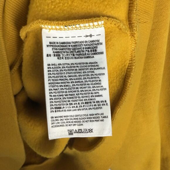 Vans X Curren X Knost Women’s Crewneck Sweater Size Large Oversized Gold Yellow - Picture 12 of 14